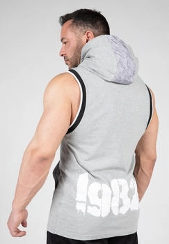 Gorilla Wear Kapuze Tank-Top Grau Melange