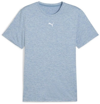 Puma Tad Essentials Heather Small Cat Trainingsshirt blau grau