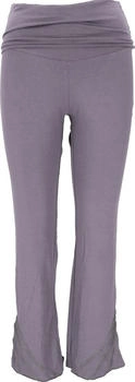 Guru-Shop Yogahose grauviolett Baumwolle Bio Elasthan