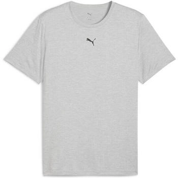 Puma Tad Essentials Heather Small Cat Trainingsshirt light gray heather