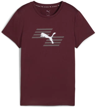 Puma Polyester Graphic Trainingsshirt ruby shimmer
