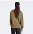 Adidas Essential Three Stripes Fleece Sweatshirt olive schwarz