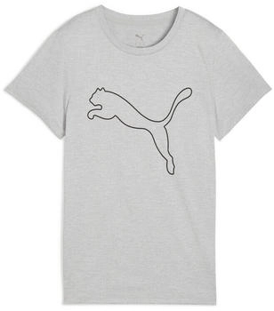 Puma Tad Essential Heather Logo Trainingsshirt licht grau-meliert