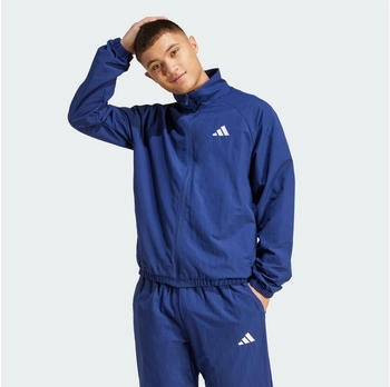 Adidas Sportjacke 'Essential' dunkelblau weiß