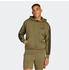 Adidas Essential Three Stripes Fleece Zipper Hoodie olive strata schwarz