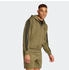Adidas Essential Three Stripes Fleece Zipper Hoodie olive strata schwarz
