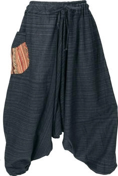 Guru-Shop Yogahose Pluderhose Pumphose Aladinhose Wohlfühlhose schwarz