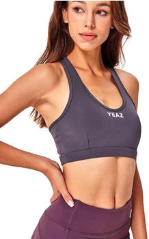 YEAZ Sporttop 'Attitude' basaltgrau weiß