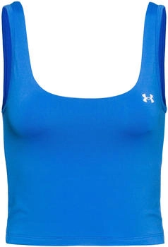 Under Armour Cropped Tanktop Label-Detail blau schwarz