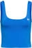 Under Armour Cropped Tanktop Label-Detail blau schwarz