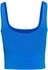 Under Armour Cropped Tanktop Label-Detail blau schwarz