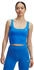 Under Armour Cropped Tanktop Label-Detail blau schwarz