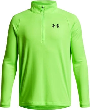 Under Armour Tech 2-Zip Langarm Sportshirt 389 hyper grün schwarz