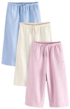 Next Jogginghose weites Bein 3er-Pack pink blau oatmeal