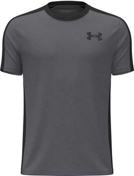 Under Armour HeatGear Wordmark Trainingsshirt 025 castlerock schwarz
