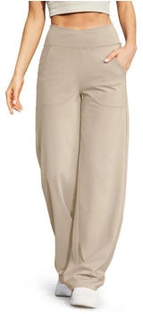 G4Free Hose Yogahose hohe Taille Taschen helles khaki