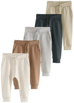 Next Skinny Fit Jogginghosen 5er-Pack stone tan brown grau