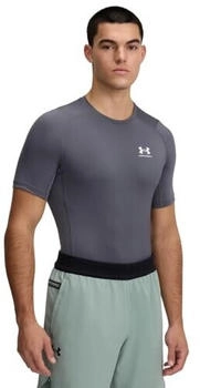 Under Armour Ua Hg Armour Comp Ss T-Shirt castlerock wei&szlig;