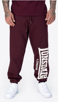 Lonsdale Jogginghose LOGO LARGE oxblood ecru