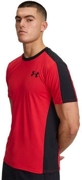 Under Armour HeatGear Wordmark Trainingsshirt rot schwarz
