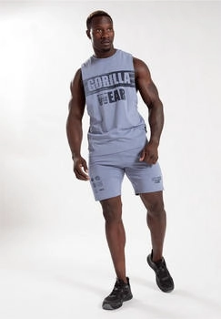Gorilla Wear Tiefer Armausschnitt Tank-Top tonewash blau