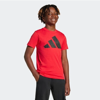 Adidas Funktionsshirt 'Essentials' knallrot schwarz