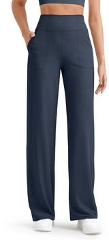 G4Free Jogginghose gerippte Damenhose Yogahose dunkelblau