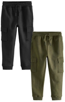 Next Loosefit Hose 2er Pack grün/schwarz
