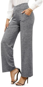 G4Free Yoga Hose Hohe Taille Crossover Straight Hose (GF23D162BC) heather grey