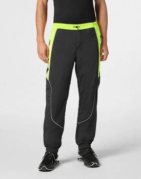 Plein Sport Scratch Jogginghose black/yellowfluo