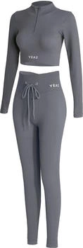 YEAZ Runway Yoga Top Set grau