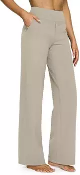 G4Free Yoga Hosen Hohe Taille Arbeitshose mit 4 Taschen (G4Free GF23J184HB-M) hellkhaki