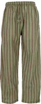 Guru-Shop Gestreifte Yogahose, Goa-Hose (30642) grün