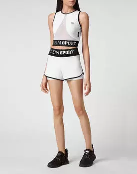 Plein Sport Jogg-Bermudas Shorts weiß