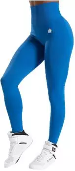 Gorilla Wear Olivia Seamless Sporthose mit hohem Bund blau