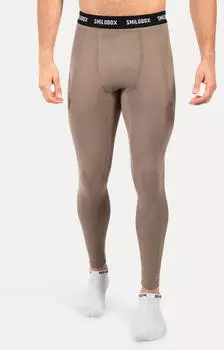 Smilodox Xion Kompressionshose Slim Fit taupe
