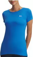 UNDER ARMOUR HeatGear Armour kurzarm Trainingsshirt Damen 402 - blue atlantis/white L
