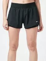 Nike DX6012-013, Nike Dri-Fit One Mid Rise 2in1 3in Shorts Damen-schwarz, wei&szlig;
