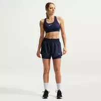 Nike DX6016-411, NIKE One Dri-FIT High-Waist 3" 2in1 Shorts Damen 411 - midnight