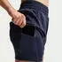 Nike One Dri-FIT 2-in-1-Shorts mit hohem Taillenbund für Damen (ca. 7,5 cm) - Blau (EU - ) DX6016-411