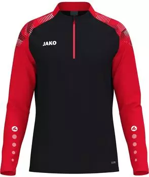 JAKO Zip-Top Performance Herren (8626) schwarz/rot