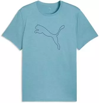 Puma Tad Essential Heather Large Cat Trainingsshirt (525907) baltic sea blue heather