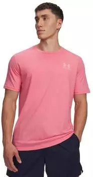 Under Armour UA Sportstyle Left Chest Shirt (1326799) bittersweet pink/white