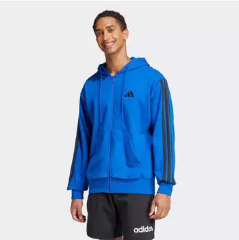 Adidas Essentials 3-Streifen French Terry Sweatjacke JF3684 team royal blue black