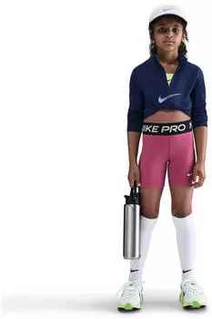 Nike Pro Shorts M&auml;dchen (IF1744) sweet beet/schwarz/wei&szlig;