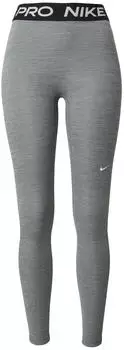 Nike Pro Leggings mit mittelhohem Bund und Mesh-Einsatz Damen (CZ9779) smoke grey/htr/black/white