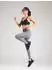 Nike Pro Leggings mit mittelhohem Bund und Mesh-Einsatz Damen (CZ9779) smoke grey/htr/black/white
