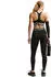 Nike Pro Leggings mit mittelhohem Bund und Mesh-Einsatz Damen (CZ9779) schwarz/weiß
