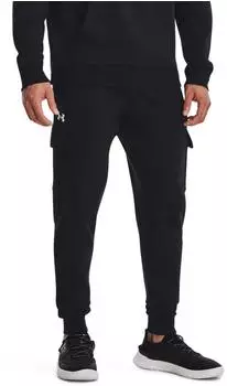 Under Armour Men Rival Fleece Cargo Jogger (1382134) schwarz/wei&szlig;
