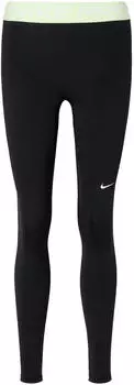Nike Pro Leggings mit mittelhohem Bund und Mesh-Einsatz Damen (CZ9779) hellgrün/schwarz/weiß